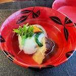 奈良 而今 - 桑名の蛤の真薯