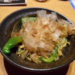 魚民 - 万願寺唐辛子とジャコの素揚げ