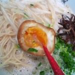 金田家 - 丁度良い半熟具合で食べ易い。地味に完成度高いのよね。。