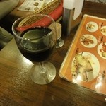 アーンドラ・キッチン - 赤ワイン　カベルネ　シラーズ480円（ボトル3,400円）