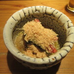 おそばの甲賀 - 「菜の花とかぶの焼き浸し」