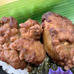 村崎庵 - 蕎麦粉で揚げた鶏唐揚げですが、ちょっとお肉が硬かった？