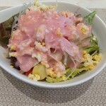 トラットリア チェーロ - 赤玉ねぎのドレッシング(*´-`)b野菜たっぷりsalad