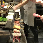 焼鳥 おみ乃 - 焼き台