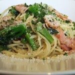 ボーノ - サービスランチ  スティックセニョールとベーコンのペペロンチーノ