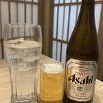 うなぎ四代目菊川 - レモンサワー550円、瓶ビール中770円