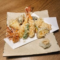 九つ井 玉川店 - 天ぷら盛り合わせ