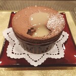 Dessert Le Comptoir - ライムバナナソース投入