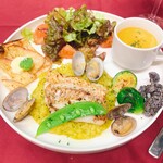 socal cafe dining Visna - プレートランチ 魚