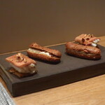 フィエルテ - 小柴穴子/仏産 フォアグラ/独活、白胡麻/パースニップ/アーモンド