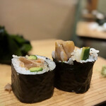 鮨処 多田 - 赤貝ひもきゅう巻