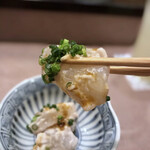 鮨処 多田 - カワハギ肝和え リフト