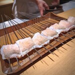 日本料理FUJI - 串打たれた白甘鯛を見たとたんに感動してジワ～っと来ました( ；∀；)