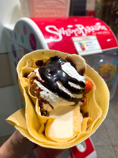 閉店】スイーツパラダイス 1F クレープ売店 - 京成上野/クレープ