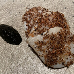 abysse - 平貝　自家製七味と岩海苔で