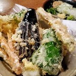 志な乃 - 天ぷら盛り合わせ