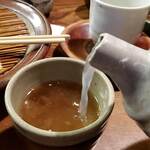 志な乃 - 蕎麦湯