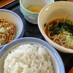 山田うどん - 料理写真:菅谷の納豆朝定食