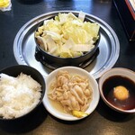 Saburou bei - 親とり白菜鍋+とりかわセット990円