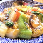 中国料理 四川  - 海鮮あんかけ焼きそば