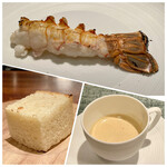 蒼 - さかな人 長谷川さんより 長井の赤座海老 ビスクと共に
      そこに旨味がたっぷりと出た海老のビスクを付けると、より赤座海老の味が濃厚に香りと共に楽しめるのです♪
      本当に美味しいです。