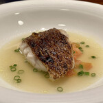 蒼 - 対馬 釣りのどぐろ
      旨味が濃く素晴らしい美味しさ！
      ただ炭火焼きにしただけでは感じ得ない旨味です。
      脂が最初に口に拡がりますが、トマトの酸味が重なりゆっくりとじっくりと味わい深さに導いてくれます。