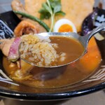 スープカレー奥芝商店 - 鶏あえず足カリー