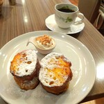 高倉町珈琲 - ■フレンチトースト■ブレンドコーヒー