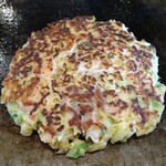 Okonomiyaki Ge-Buruhau Su - 反対面も成功