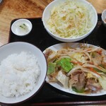 Oshokujidokoro Minatake - 野菜いため定食(ご飯大盛り)