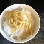 上州濃厚中華蕎麦 はたお商店 - モンブラン(⌒-⌒; )クルクル出来ません笑