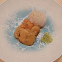 鮨結う翼 - ⚠️追加メニュー　白海老と雲丹　濃厚な甘味と旨味