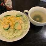 福島家 - サラダ、スープ
