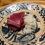 温石 - 身質が良いので厚く切りました、との事。え?シルクですか?モチ鰹ってシルクで出来てますか?またまた過去一更新しました♡そして玉葱甘すぎ君!