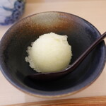 蕎麦処たけだ - 柑橘系のソルベ