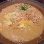 麺屋 武春 - 味噌野菜ラーメン(105円)　2周年記念価格