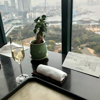 日本料理 「風花」 コンラッド東京 - グラスシャンパン
