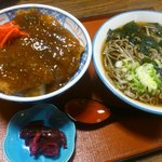 五万石 - しょうゆかつ丼のセット１３５０円