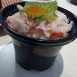魚べい - 本ずわい蟹ミニ丼。