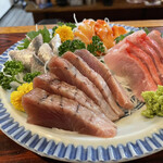 丸千葉 - さしみ4点盛り