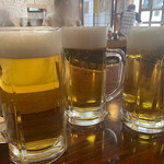 丸千葉 - 生ビールで乾杯