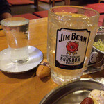 豚満 - ジムビーム（ハイボール）と司牡丹（日本酒）