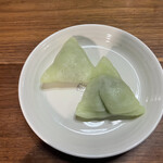 風月堂 - ずんだ巾着[五個入り] 630円