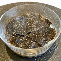 レストラン オオツ - カチョカバロのリゾット 黒トリュフ