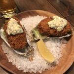 Oyster bar UOICHI - 広島産のおっきな牡蠣フライ　まみこまみこ