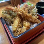 食事処 ゆたか屋 - 海老天重アップ