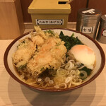 そばの神田東一屋 - 金曜日はえびだ！　
      アサソバビンボー！　
      朝そば＋えびかき揚げ！