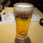 Nyu Sushi Senta - 生ビール（390円）