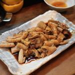 もつ焼 まるい - 2013.1 白2人前（1人前380円）タレも絶品です