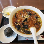 梅蘭 - ｢定番　麺セット｣から｢麻婆ナスそば｣　980円